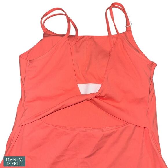 Halara SoftlyZero™ Plush Double Straps Active Dress Coral Pink Size Small NWT - Picture 9 of 15